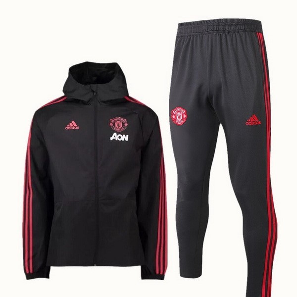 Rompevientos Manchester United Conjunto Completo 2018-2019 Negro